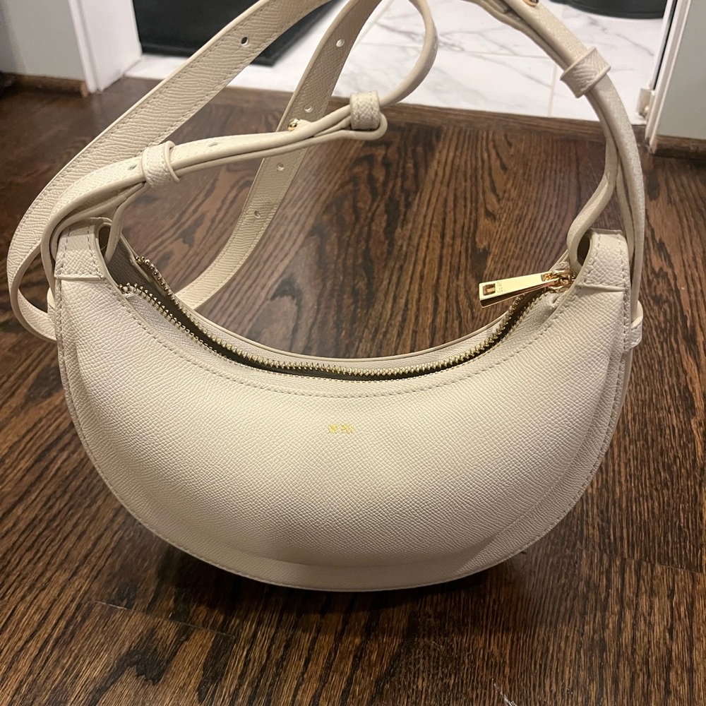 Cream Leather Women's Bag